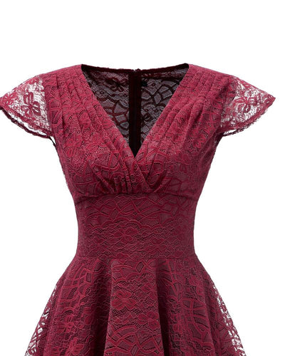 Red Vintage Reception Dress