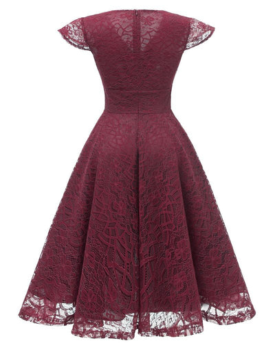 Red Vintage Reception Dress