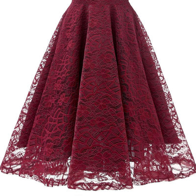 Red Vintage Reception Dress