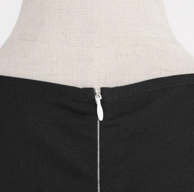 Vintage 50s Rockabilly Dress Black