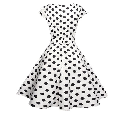 Black White Romantic Vintage Dress
