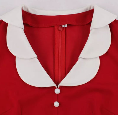 Passion Red Vintage Dress