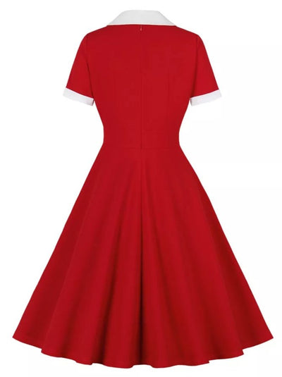 Passion Red Vintage Dress