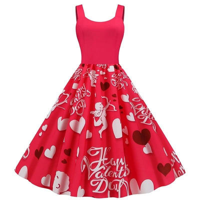Valentine's Day Cupid Vintage Dress