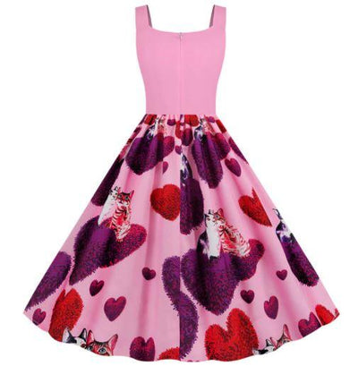 Vintage Pink Valentine's Day Dress