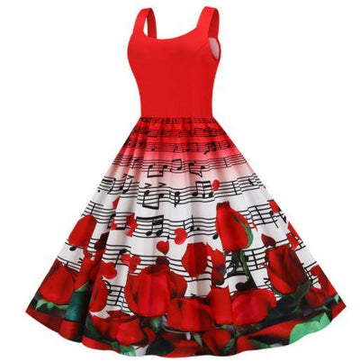 Vintage Valentine's Day Roses Dress