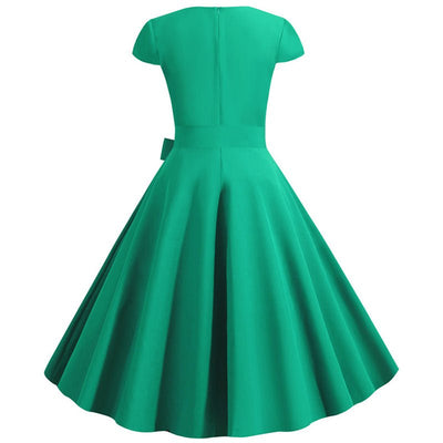 Vintage Sexy Pin Up Dress Green