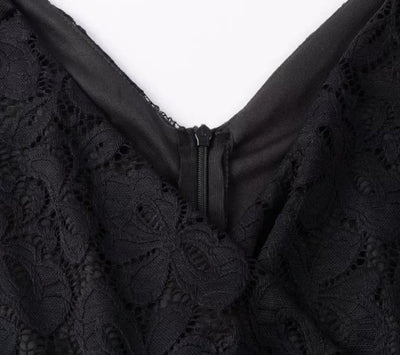 Black Tailored Vintage Dress