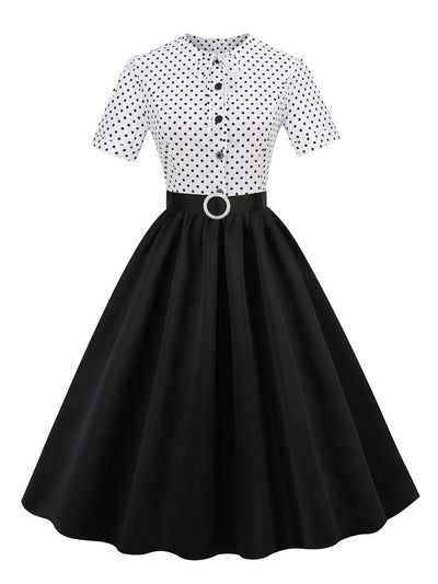 Trendy Vintage Dress Black