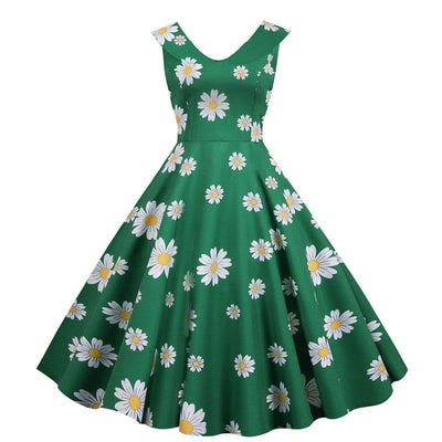 Vintage Green 50s Dress