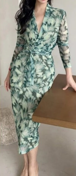 Vintage Green 40s Dress