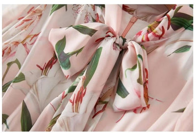 Long Dusty Pink Vintage Dress