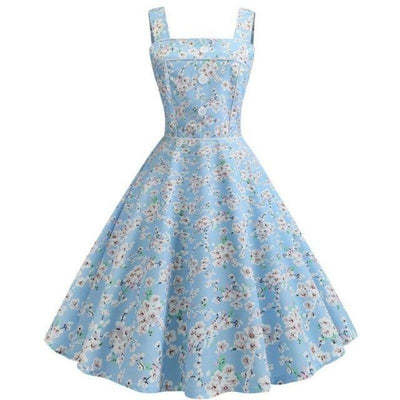 Vintage 1950 Sky Blue Dress
