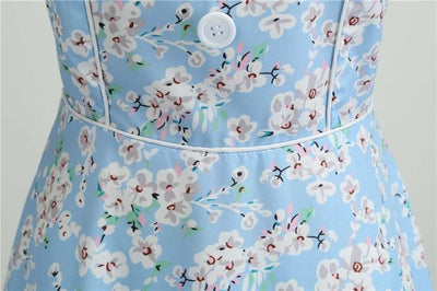 Vintage 1950 Sky Blue Dress