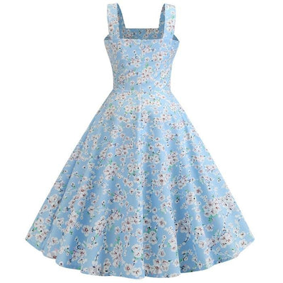 Vintage 1950 Sky Blue Dress