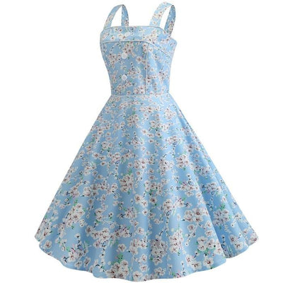 Vintage 1950 Sky Blue Dress