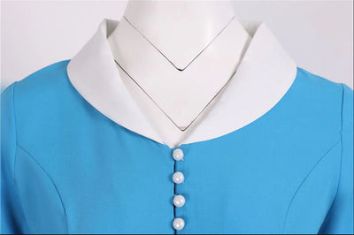 Vintage 50s Dress Sky Blue