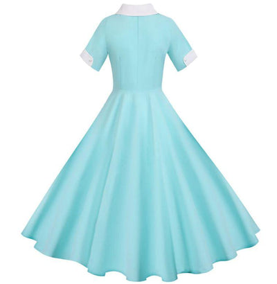 Turquoise Vintage 50s Dress