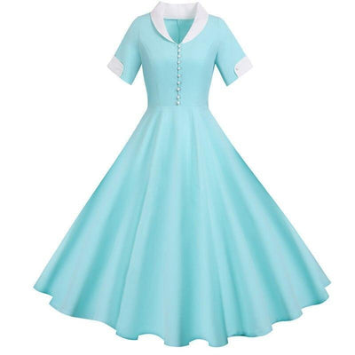 Turquoise Vintage 50s Dress