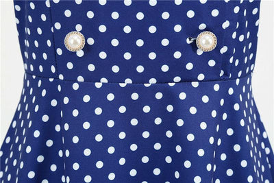 Glamorous 50s Blue Dress