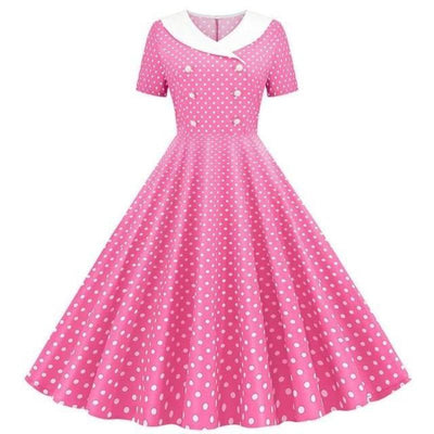 Pink 50s Swing Dress