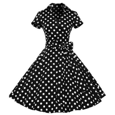 Vintage 50s Dress Black
