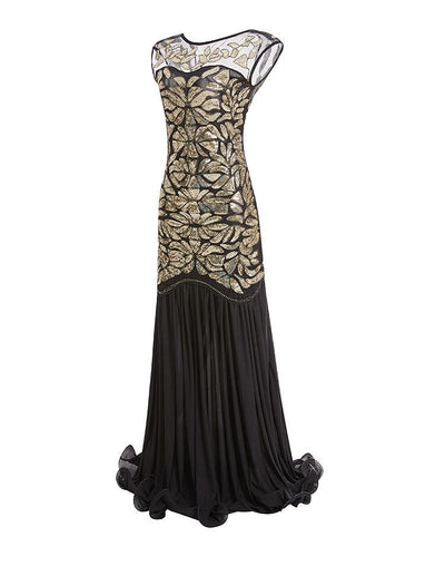 Vintage 1920s Flapper Dress Gold