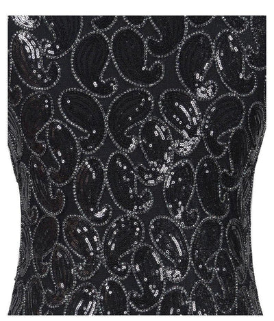 Sexy Black 1920s Vintage Dress