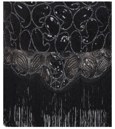 Sexy Black 1920s Vintage Dress