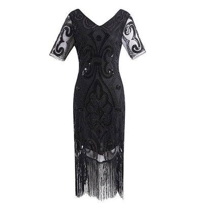 Black Lace 20s Dress