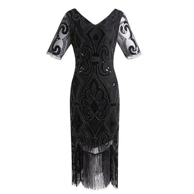 Sequin Lace 1920s Dress