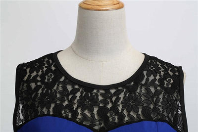 Blue Lace Vintage Dress