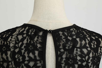 Black Lace Vintage Dress