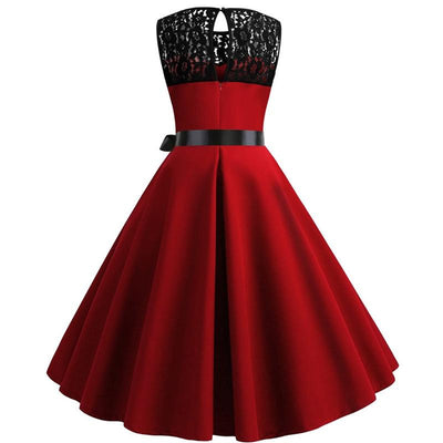 Red Lace Vintage Dress