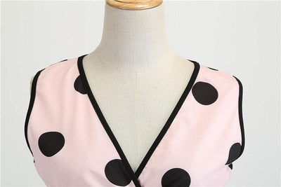 V-Neck 50s Dress