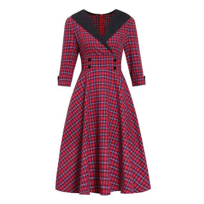 Red Winter Vintage Dress