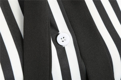 Vintage Retro Black And White Dress