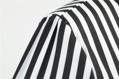 Vintage Retro Black And White Dress