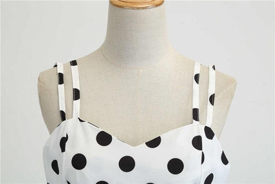 White Dots Rockabilly Vintage Dress