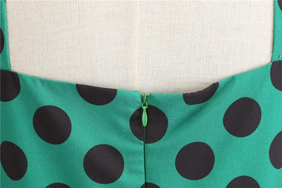 Vintage Rockabilly Dress Green Peas