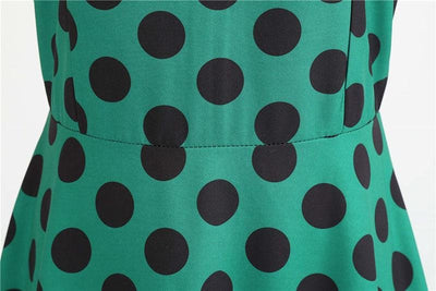 Vintage Rockabilly Dress Green Peas