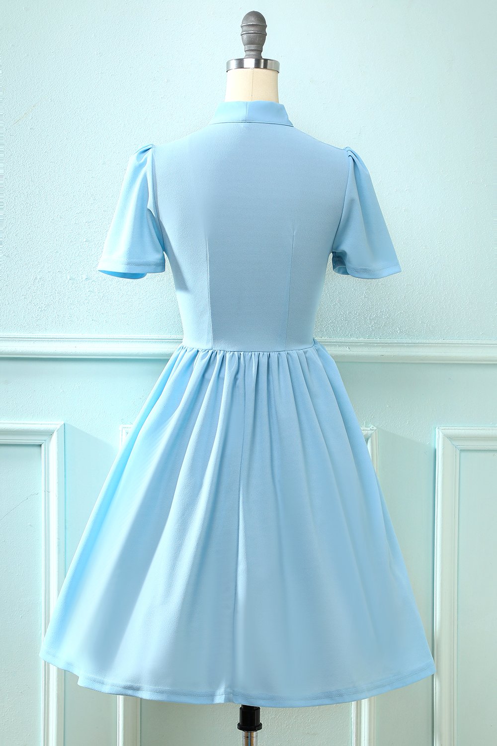 50s Vintage Blue Dress