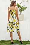 Lemon Pattern Summer Vintage Dress