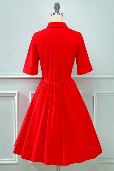 1950s Vintage Pleated Dress