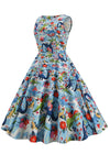 1950s Vintage Floral Dress