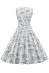 Vintage 1950s Floral Print Dress