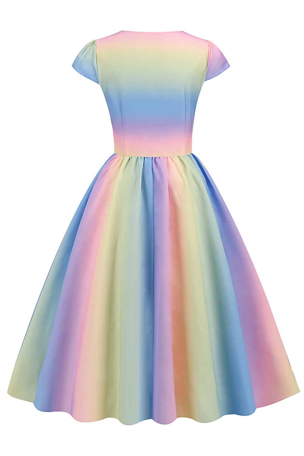 Vintage 50's Style Rainbow Dress