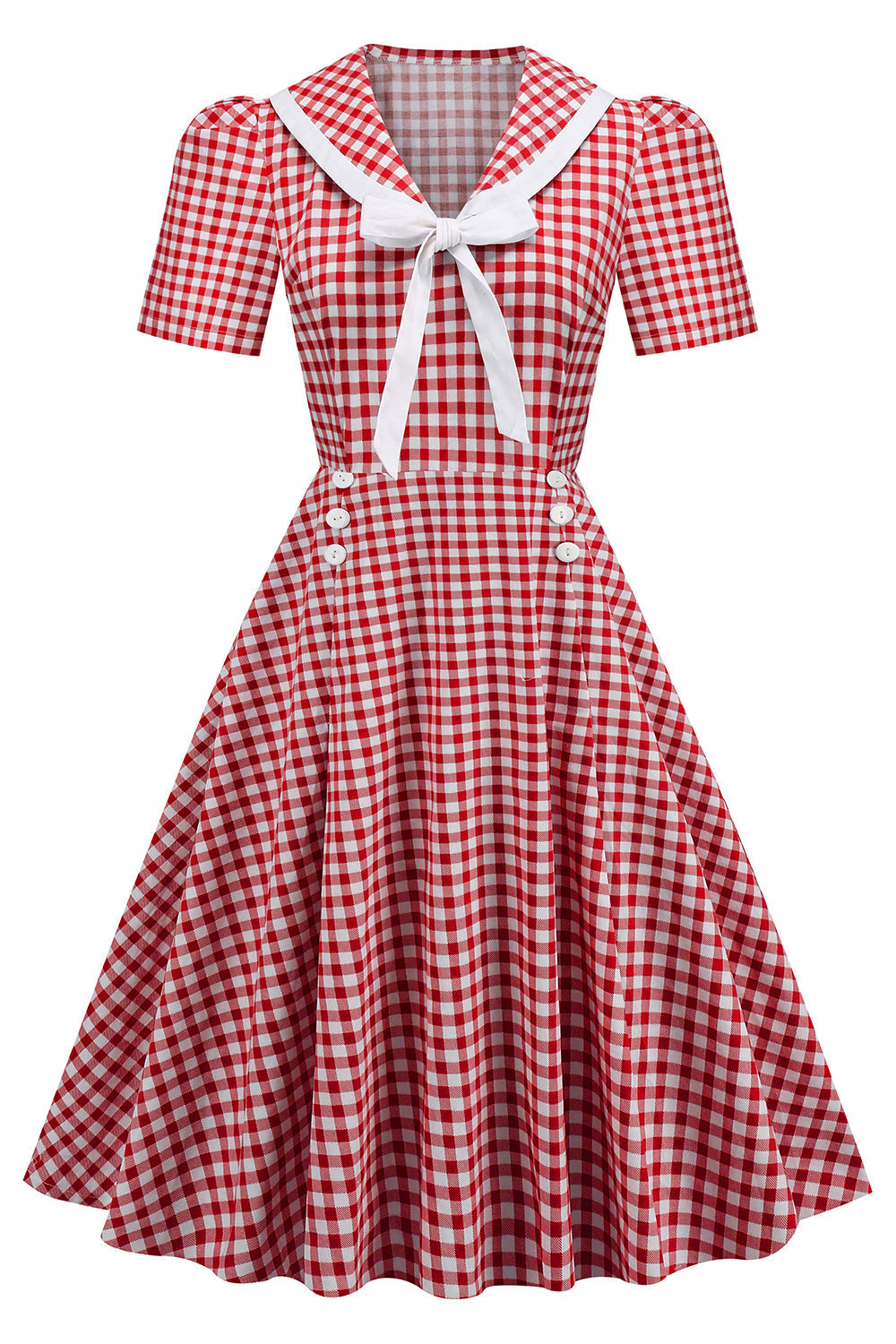 Vintage Dress With Bow Tie