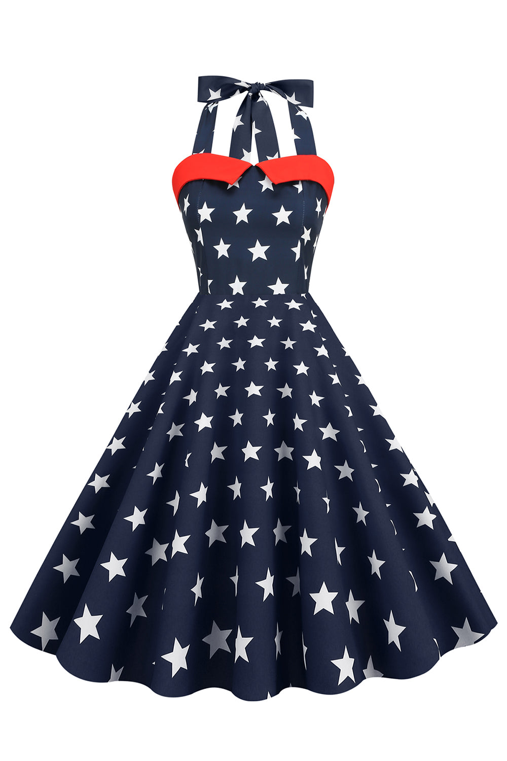 50s Vintage Star Pattern Dress