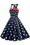 50s Vintage Star Pattern Dress